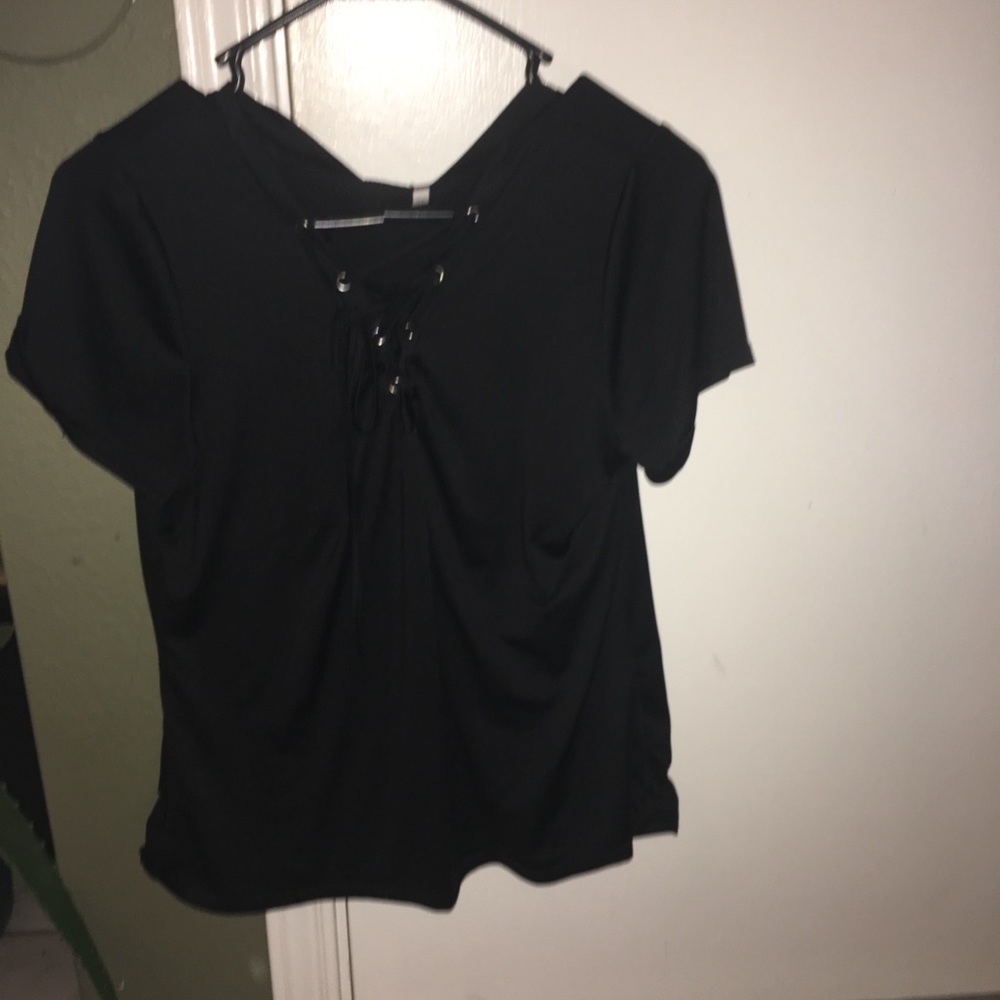 Black lace shirt